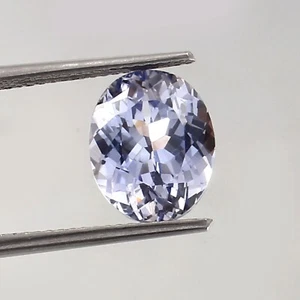 Piedra preciosa suelta de zafiro azul claro natural AAA 11x9 mm - Imagen 1 de 6