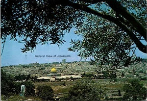 General View of Jerusalem Israel Postcard - Picture 1 of 2