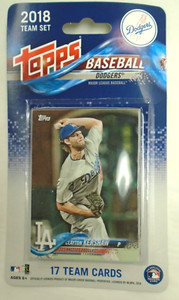 Los Angeles Dodgers 2018 Topps Baseball Team Set Sealed