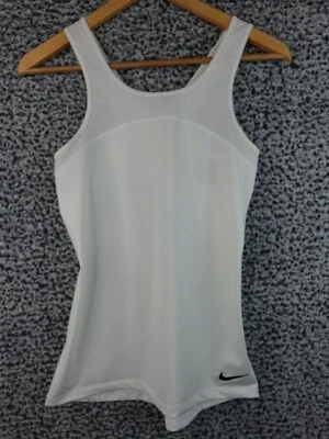 Camiseta sin mangas Nike Pro para mujer S blanca Hypercool sin mangas entrenamiento para correr Foto 1 de 4