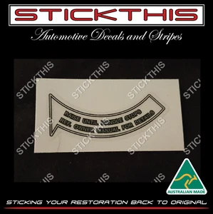 Spare Wheel Winch Handle Decal/Sticker - For HSV Holden VG VP VR VS VU VY VZ Ute - Picture 1 of 3