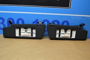 2010 W212 MERCEDES BENZ E63 AMG LEFT & RIGHT BLACK SUN VISOR SHADE PAIR - Picture 1 of 10