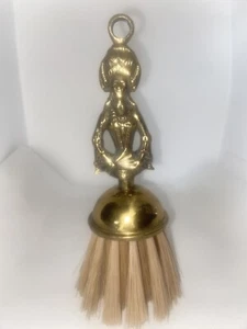 Antique Brass Crumb Sweeper Regal Lady Handle - Picture 1 of 12