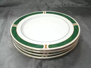 Vtg Sango Majesty MALACHITE Set of 4~10-1/2" Dinner Plates 8420 Fine China EC 1 - Picture 1 of 4