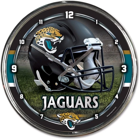 Jacksonville Jaguars NFL Chrome Wall Clock - F32292556 Cover