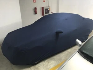 Vollgarage Schutzdecke indoor blau mit Spiegeltaschen für Mercedes CLK W209 - Picture 1 of 3