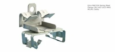 CADDY, ERICO, NVENT, PENTAIR Caddy nVent Erico MAC224 Snap-In MC/AC Cable Support Clip 1/8 -1/4" Flange NEW!!
