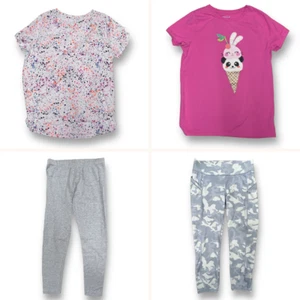Youth Girl Size 14/16 Outfits Collection of 4 Leggings and Tees - Picture 1 of 7