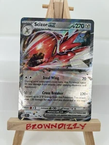 Scizor ex doppio raro 111/162 Pokémon scarlatto e viola forze temporali quasi nuovo - Foto 1 di 2