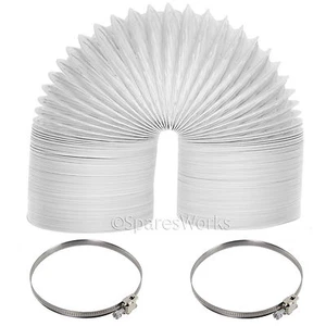 Manguera para secadora de tambor AEG 6M extra larga extensión de tubo de ventilación y juego de clips - Imagen 1 de 1