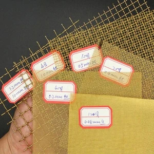 Brass mesh copperr wire mesh 20-200mesh paint filter screen signal screen - Picture 1 of 14