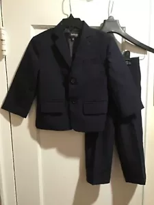 Gino Giovanni Boys Navy Two Piece Suit Set w/ Elastic Waist Sz 3T boys - Picture 1 of 6