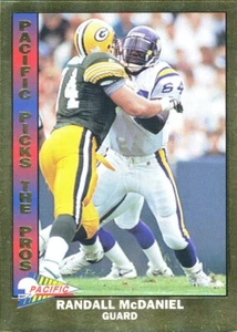 1993 PACIFIC PICKS-THE-PROS GOLD Randall McDaniel VIKINGS ASU SUN-DEVILS HOF - Bild 1 von 1