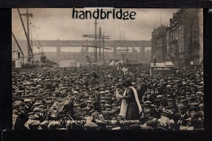Newcastle upon Tyne - Rennsonntag - gedruckte Postkarte - Bild 1 von 1
