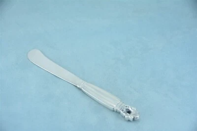 Esparcidor de mantequilla Georg Jensen bellota esterlina 5-7/8" HH nueva marca sin monograma Foto 1 de 4