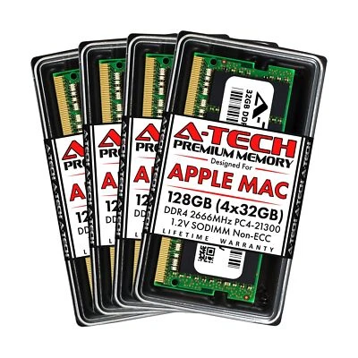 A-Tech 128GB Kit (4x32GB) RAM for Apple iMac 2019 & 2020 27 inch Retina 5K | ... - Image 1 of 4