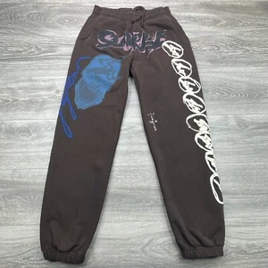 Travis Scott Sweatpants Mens Medium Brown Fragment Sunrise Skull Cactus Jack - Picture 1 of 17
