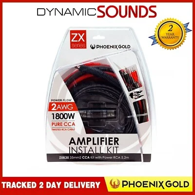 Phoenix Gold ZXK35 2AWG 1800W 35mm2 CCA Power Amplifier Wiring Kit - Image 1 of 4