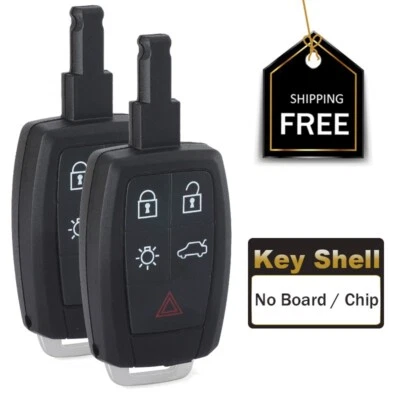 2X Keyless Remote Key Shell Case for Volvo C30 S40 V50 C70 2004-2013 KR55WK49259 - Image 1 of 3