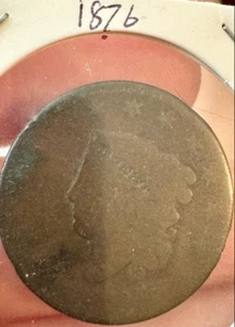 USA 1 Cent Worn Date 1816-1835 Liberty Head - Bild 1 von 3