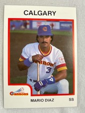 1987 Calgary Cannons Minor League Baseball ProCard#2319-Mario Diaz