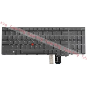 US Backlit Gray Keyboard for Thinkpad P16 Gen1 21D6 21D7 5N21F39320 5N21F39357 - Afbeelding 1 van 6