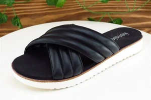 Kensie Girl Sz 6 M Black Slide Synthetic Women Sandals - Picture 1 of 7
