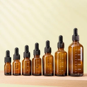 Dropper Bottles with Scale 5ml-100ml Glass Pipette Bottle Refillable Bottles US - Picture 1 of 16