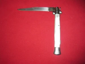 VINTAGE MADE IN ITALY 11" LOCKBACK STILETTO STYLE FOLDING KNIFE - Picture 1 of 9