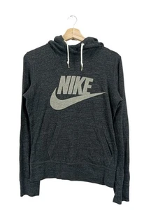 NIKE Felpa con cappuccio Donna Taglia IT 40 grigio chiaro stile casual - Foto 1 di 5