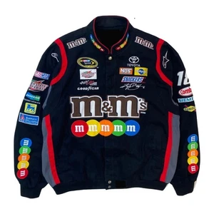NASCAR Vintage Adult Racing Jacket Fully Embroidered M&M jacket free (tshirt) - Bild 1 von 3
