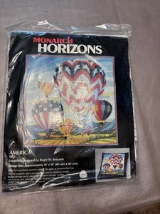 Vintage Monarch Horizons Amerika Heißluftballons Langstich Stickpackung SR13 - Bild 1 von 2