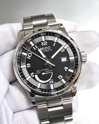 Relógio masculino MIDO Multifort 42MM mostrador preto M005.424.11.052.02 - Imagem 1 de 4