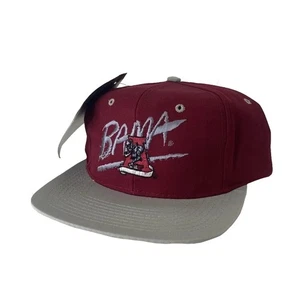 De colección Alabama Crimson Tide Años 90 Firmas Ajustable Dos Tonos Snapback - Nuevo Con Etiquetas - Imagen 1 de 3
