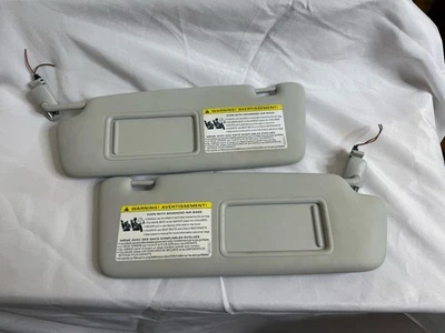 2009-2012 Audi A4 Quattro Left & Right Side Sunvisor Sun Visor Shade Set Pair - Image 1 of 3