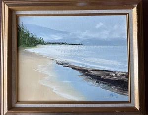 Vintage 1983 Abstract Oil Painting Signed by  StellaHonda - Picture 1 of 5