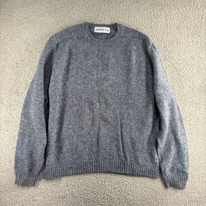 Maglione maglia Antartex uomo taglia XL multicolore maculato 100% pura lana nuovo girocollo - Foto 1 di 14