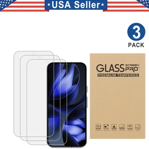 3PK Tempered Glass Protector Google Pixel XL 3 4 5 6 7 7a 8a 8 9 10 Pro Fold XL - Picture 1 of 30