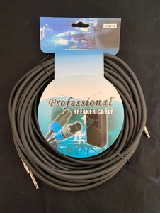 PROFESSIONAL SPEAKER CABLES - 30ft 1/4 - Picture 1 of 2