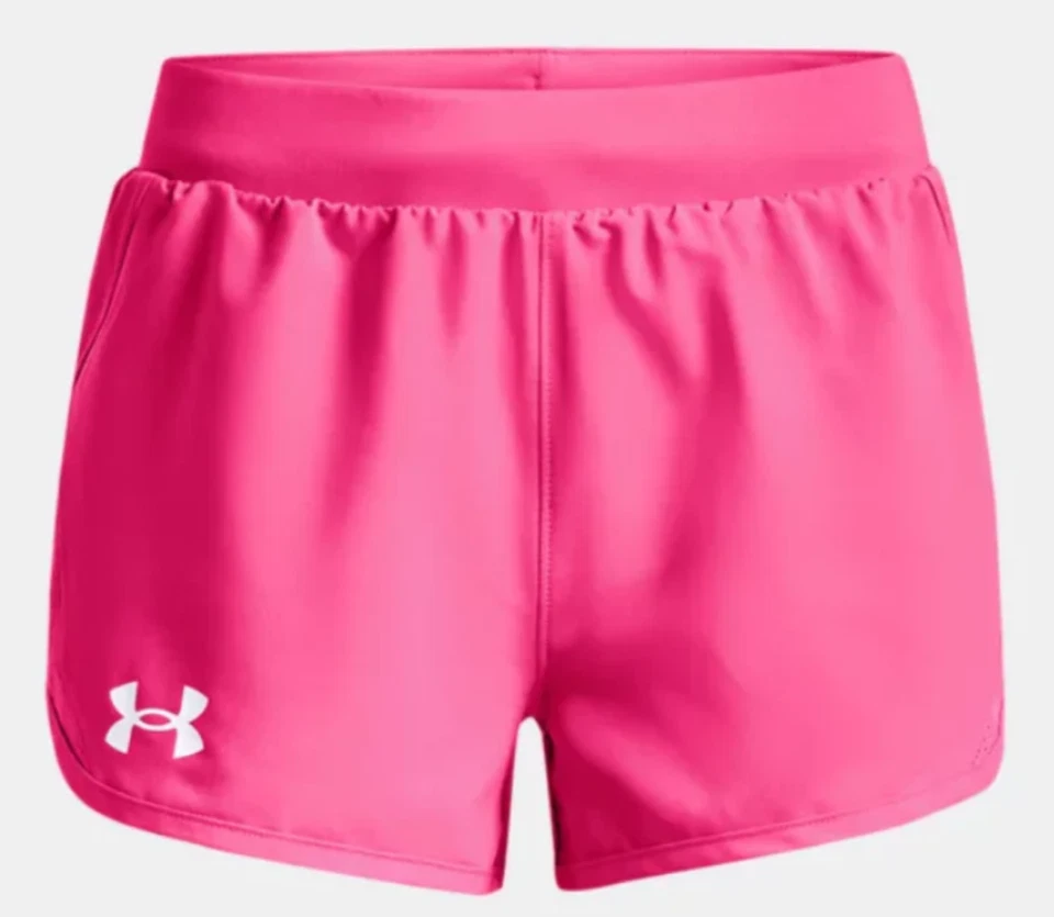 Under Armour Youth Girls' Fly by Shorts Size Large - Electro Pink - NWT - Image 1 of 1