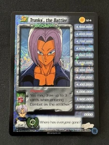 Trunks The Battler 124 Ultra Rare Dragonball Z Score Foil Limited Cell Games - Picture 1 of 2