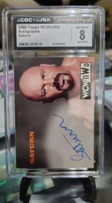 Topps WCW/nWo 1998 firmas auténticas Saturn CGC 8 Foto 1 de 4