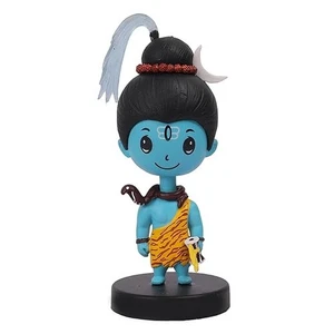Divine Charm God Solar Bobble Head For Car Dashboard, Office Table (Lord Shiv Ji - Picture 1 of 3