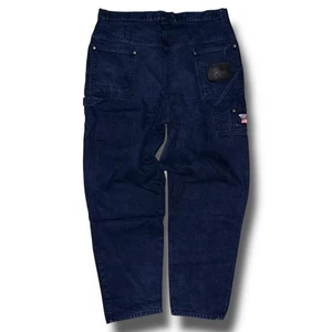 Jeans da falegname vintage BOSS USA 42x35 denim lungo alto anni 90 Y2K rilassato affusolato - Foto 1 di 5