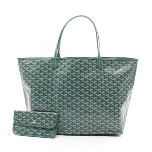GOYARD Saint Louis GM Tote Bag Canvas Leder Grün Mehrfarbig Gebraucht Damen - Bild 1 von 4
