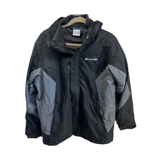 Columbia - Mens Eager Air Interchange 3-in-1, Medium Waterproof Jacket Black - Picture 1 of 11