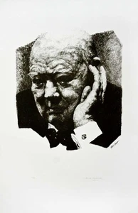 Hooper I Have Achieved a Great Deal-Achieved Nothing W Churchill firmado por Sarah - Imagen 1 de 1