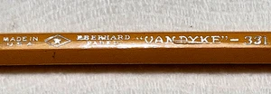 "Hecho en EE. UU. • EBERHARD/FABAR 'VAN DYKE' ~ 331" Soporte para lápices de madera amarilla  - Imagen 1 de 22