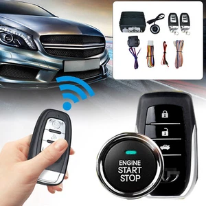 Keyless Entry Engine Start Alarm System Push Button Remote Starter Stop Car SUjt - Picture 1 of 8