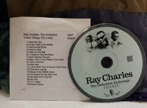 Ray Charles: Definitive Anthology Trilogy 2007 R&B Import CD3 Only No Orig Pkg - Picture 1 of 6